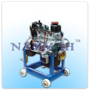 Cut Section Model of Four Cylinder Four Stroke Petrol Engine