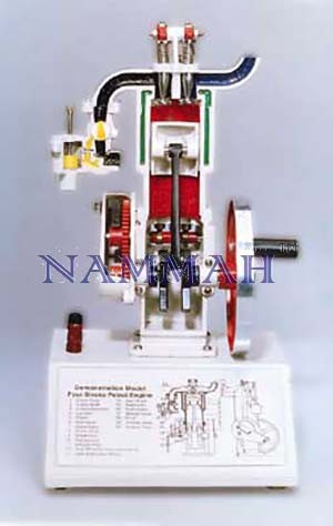 Sectional Working Model Of 4 Stroke Petrol Engine