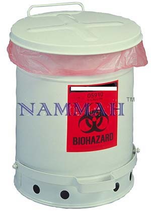Biohazard waste container